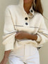 'Brigid' Cropped Waffle Knit Sweater - Celes Fashion